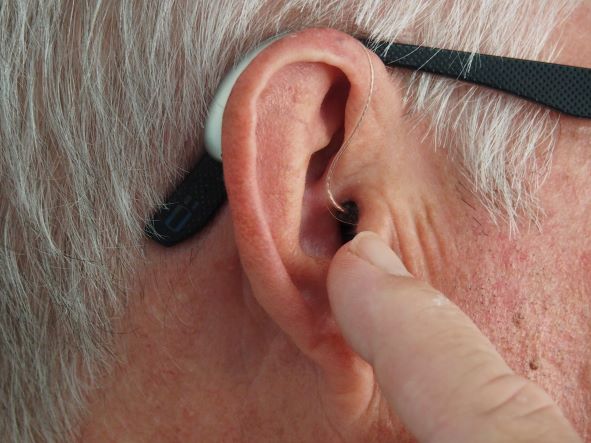 use of hearing aids due to hearing loss
