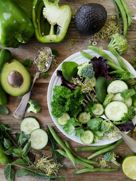 fruits, vegetables, and leafy greens have high amounts of b vitamins
