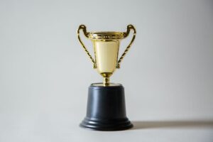 MEXT scholarship achievement trophy